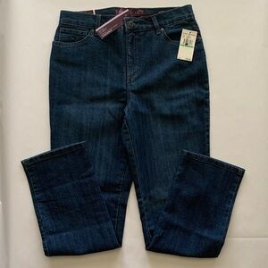 Gloria Vanderbilt Dark Blue Straight Leg Jeans (246)